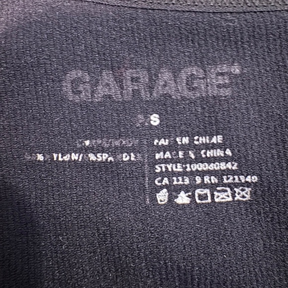 Garage Black Asymmetric Cut Out Long Sleeve Top - Picture 2 of 3